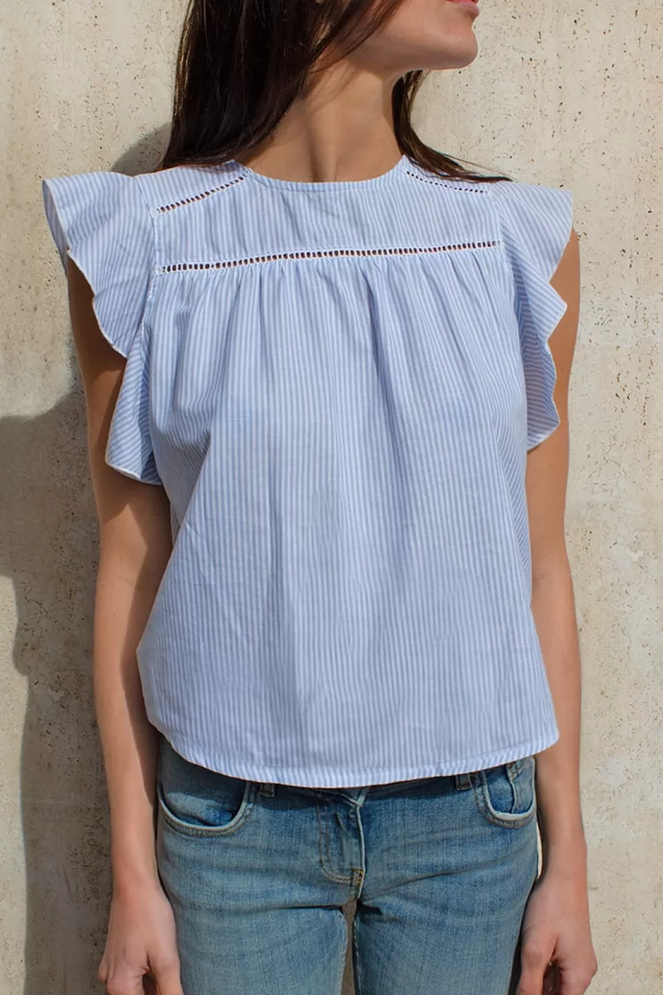 Subdued Blusa con rouches