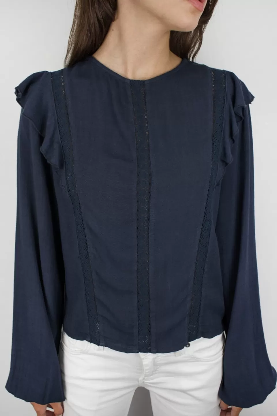 Subdued Blusa con rouches