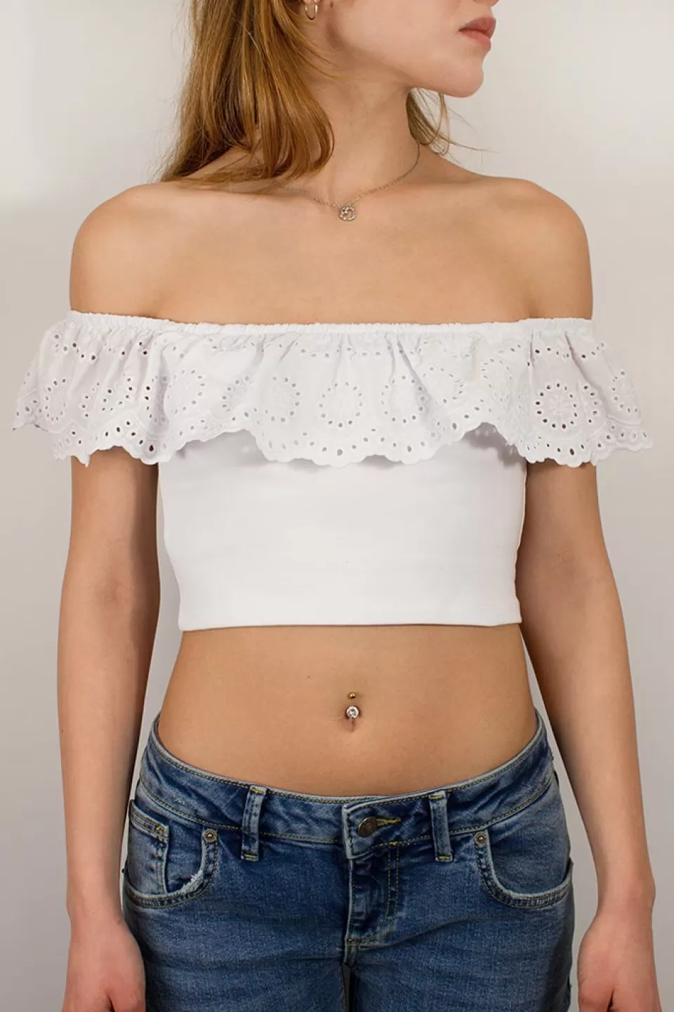 Subdued Crop top San gallo