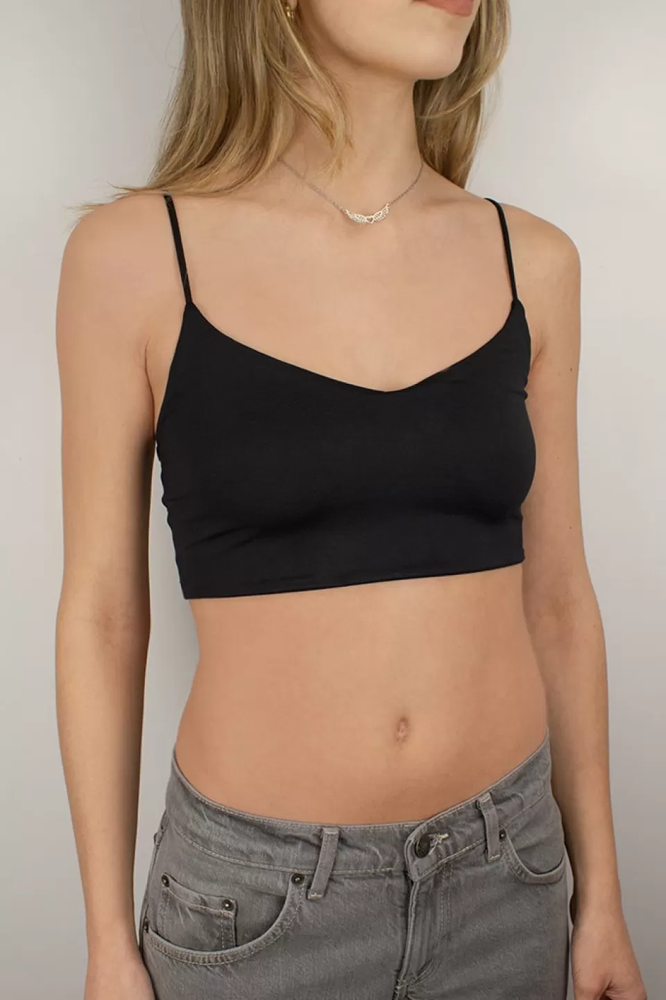 Subdued Crop top scollo a  V