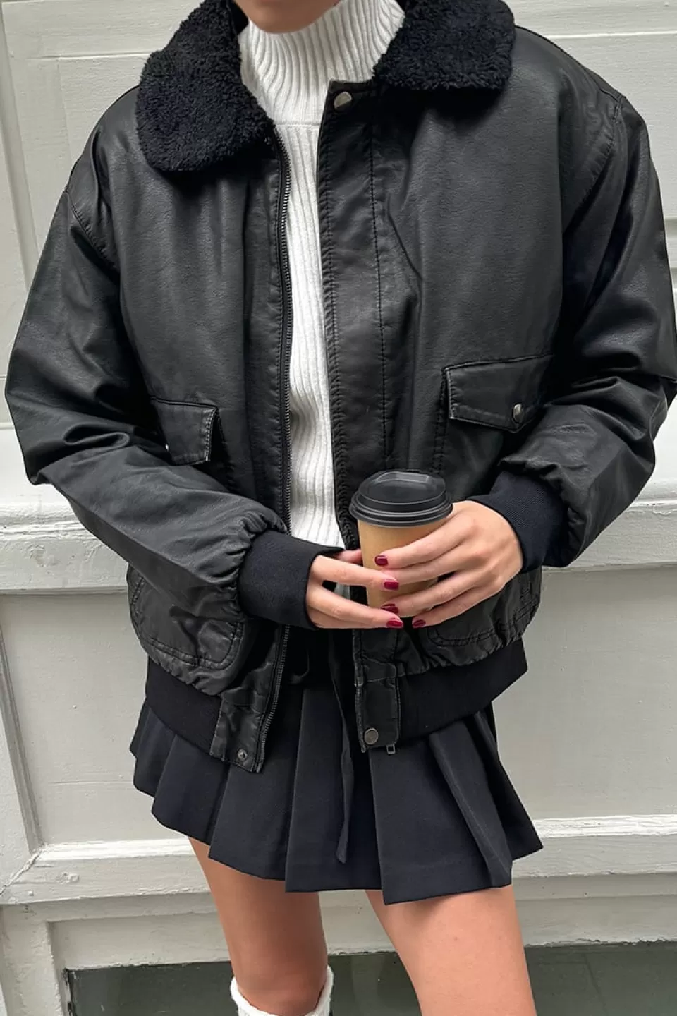 Subdued Giacca bomber ecopelle