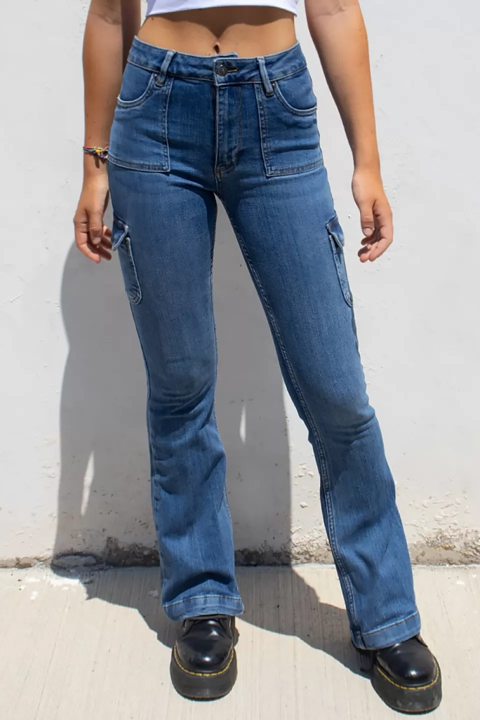 Subdued Jeans flare con tasconi