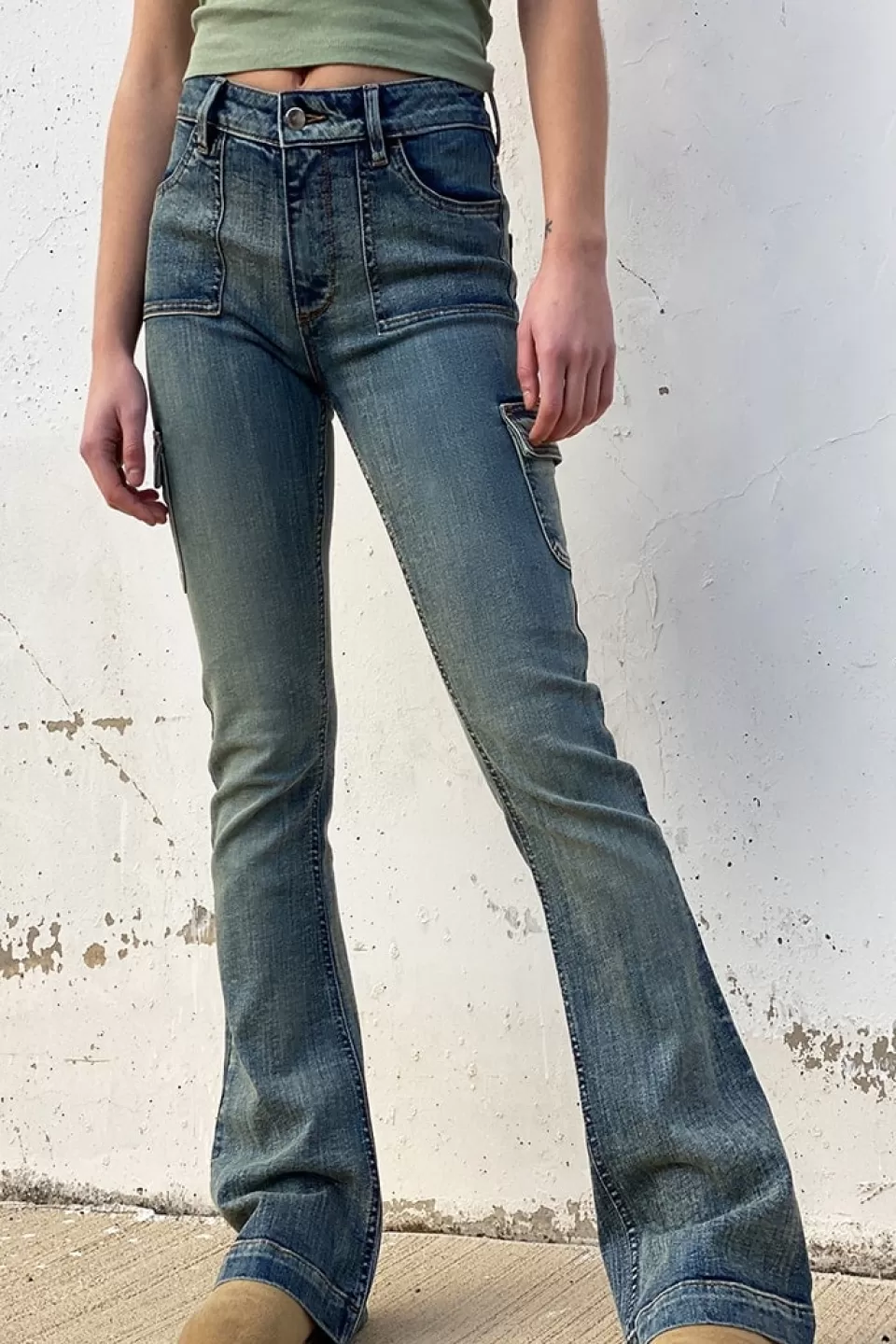 Subdued Jeans flare con tasconi