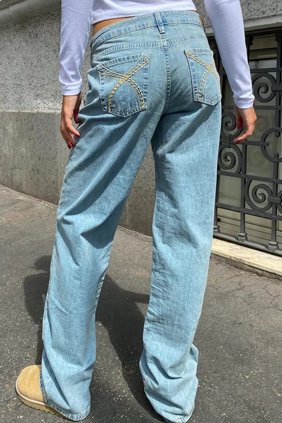 Subdued Jeans low waist con ricamo