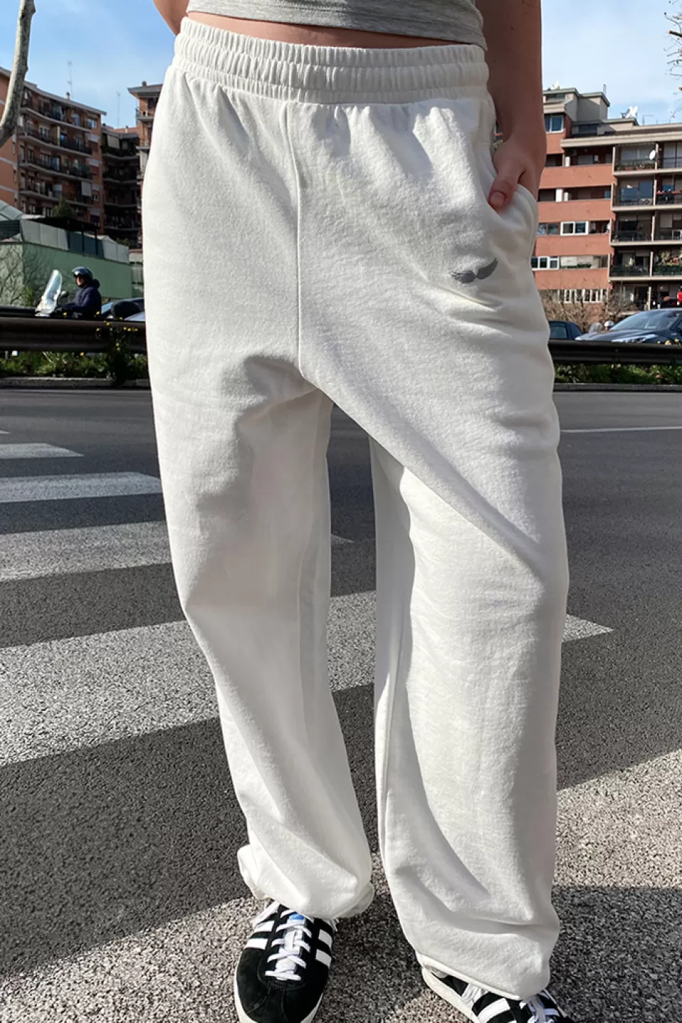 Subdued Pantaloni Wings con coulisse