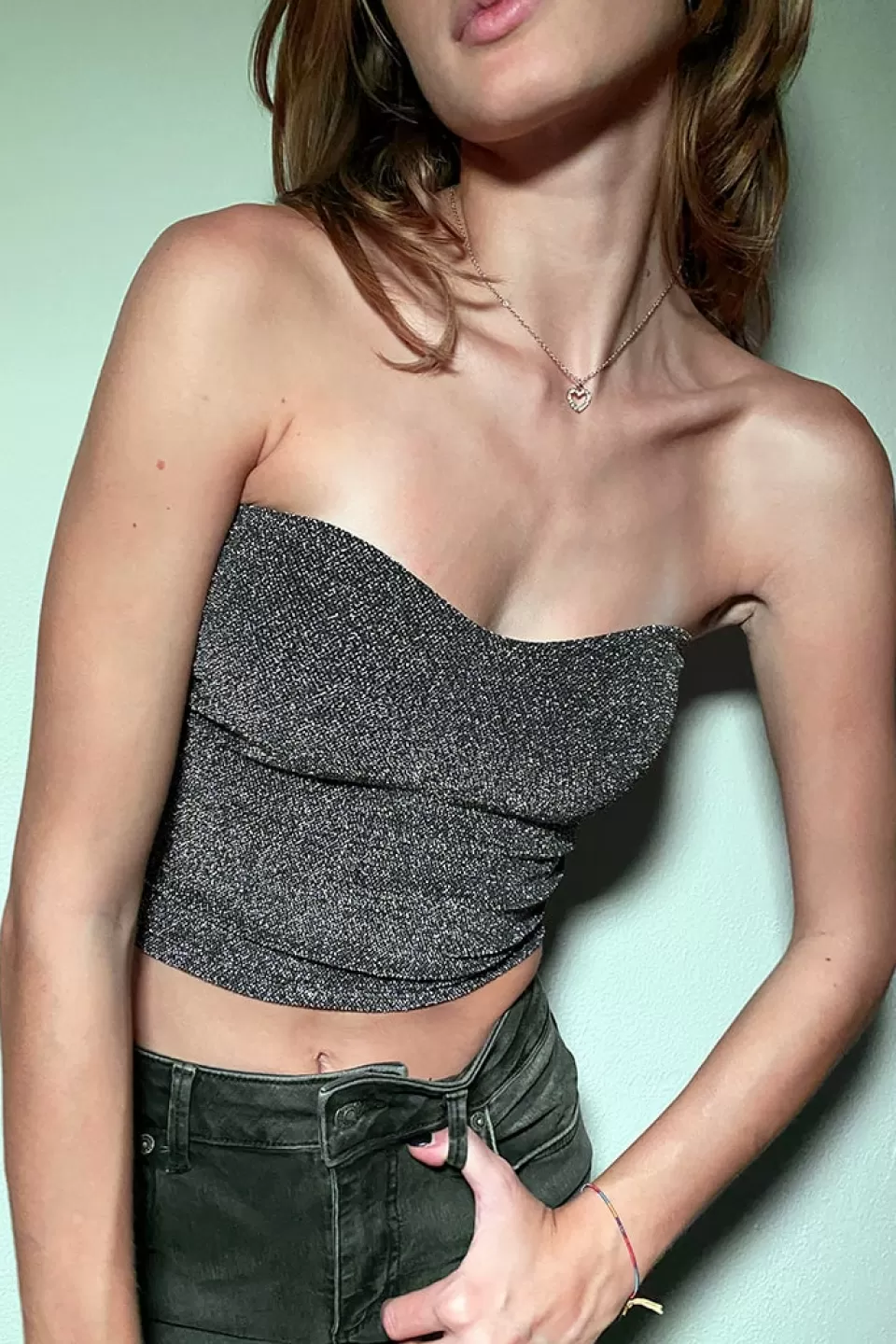 Subdued Top a cuore