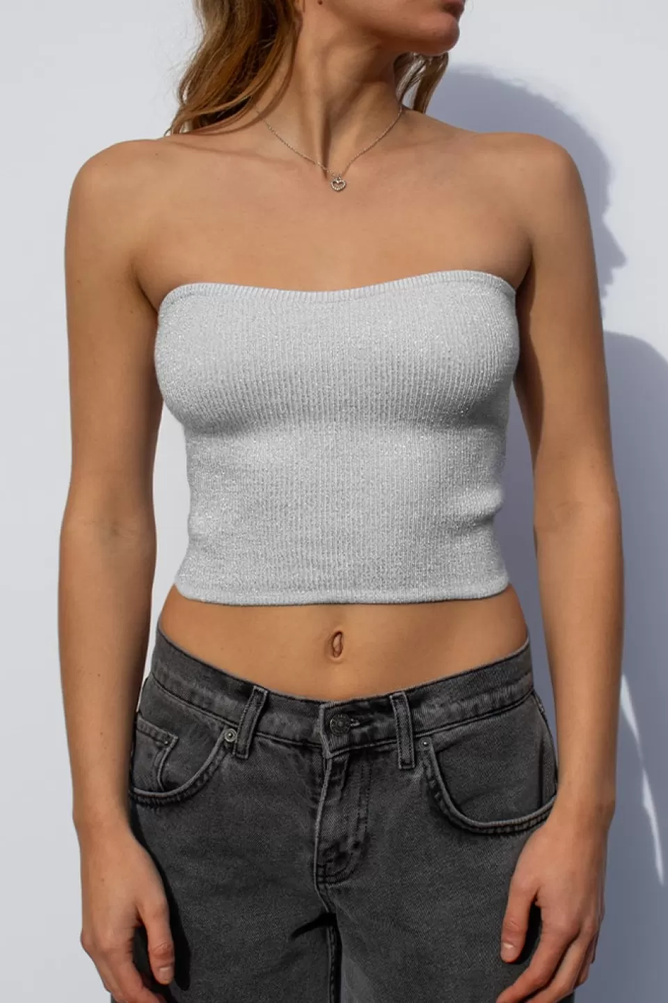 Subdued Top scollo cuore