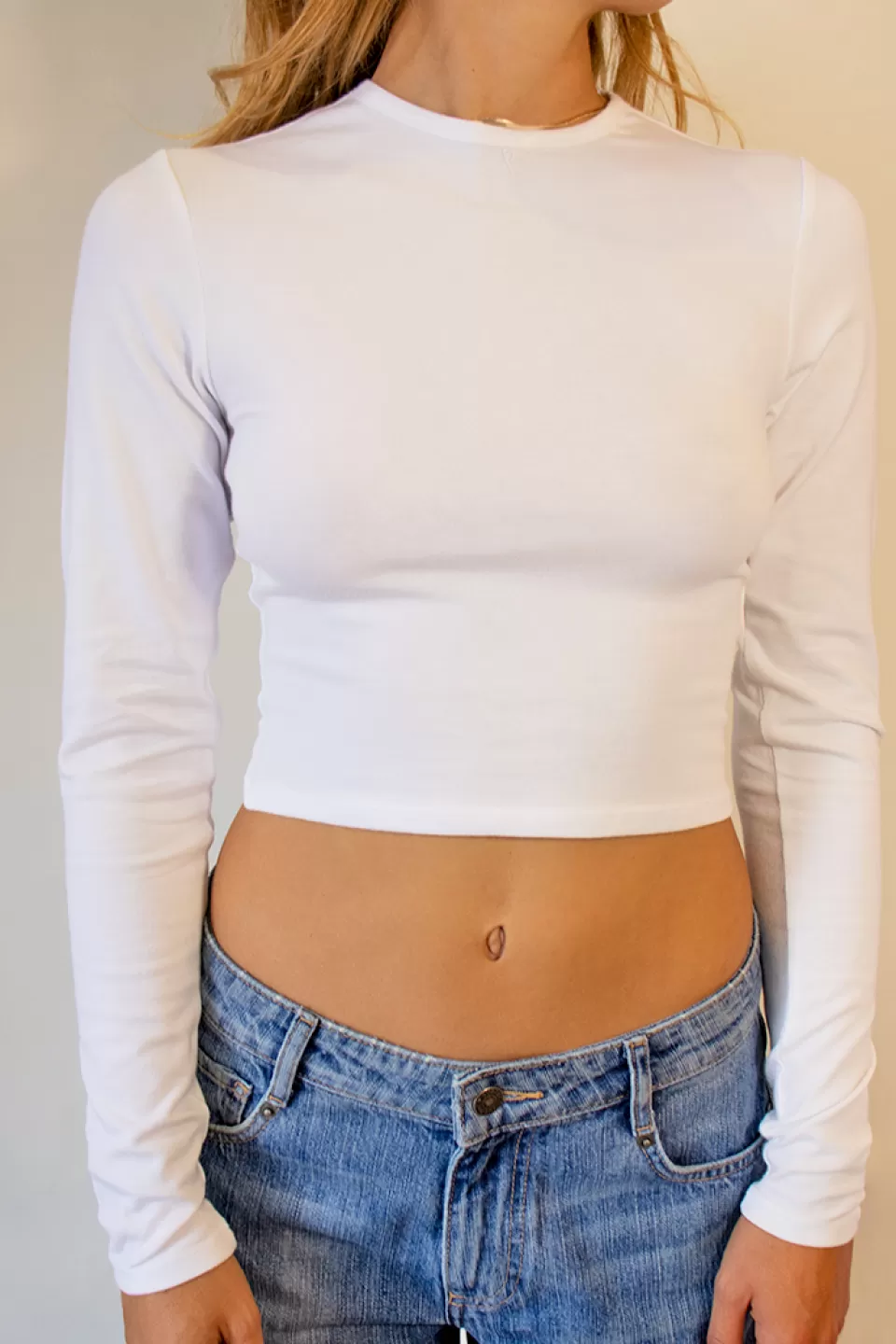 Subdued T-shirt crop