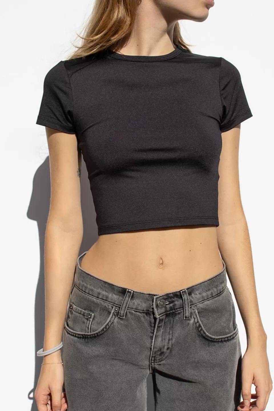 Subdued T-shirt crop girocollo