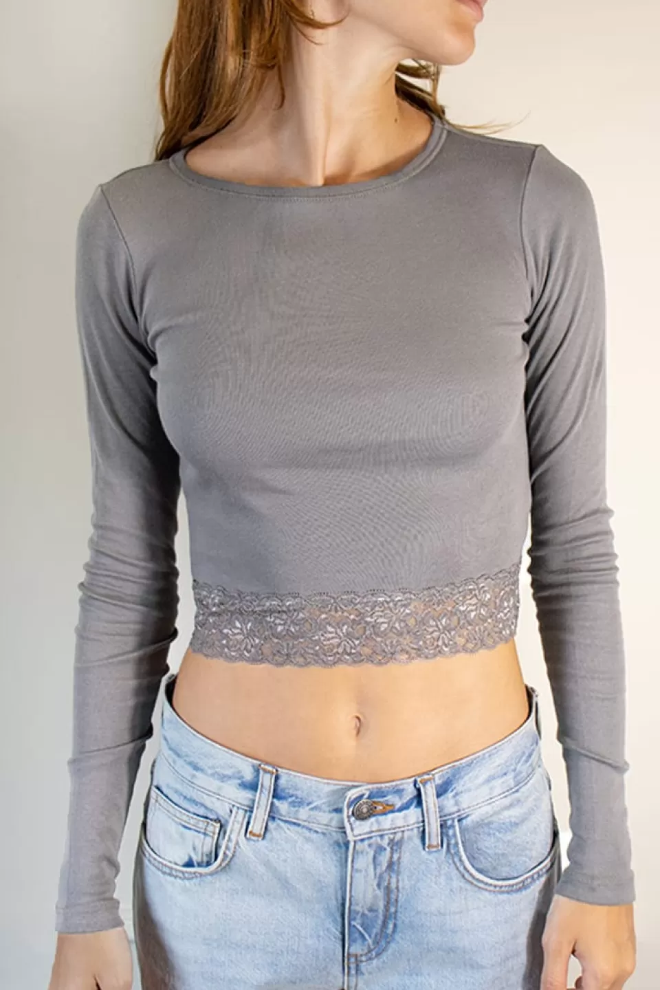 Subdued T-shirt fondo pizzo